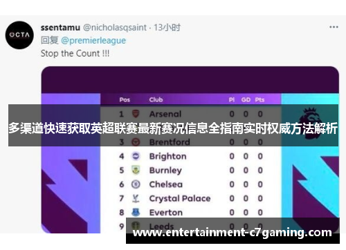 多渠道快速获取英超联赛最新赛况信息全指南实时权威方法解析 多渠道快速获取英超联赛最新赛况信息全指南实时权威方法解析